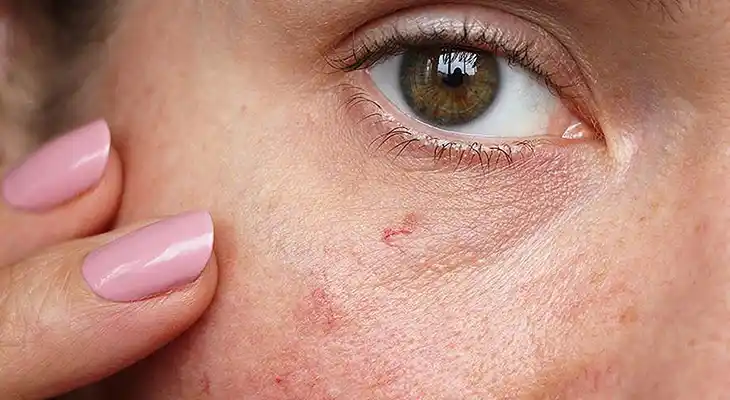 Yüz ve Gözaltı Damarlarının Lazerle Tedavisi